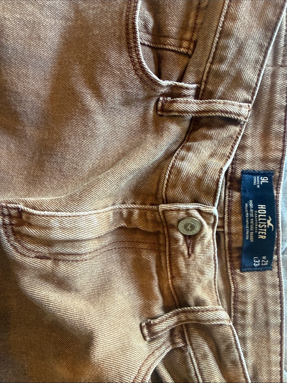 Hollister high rise baggy jean